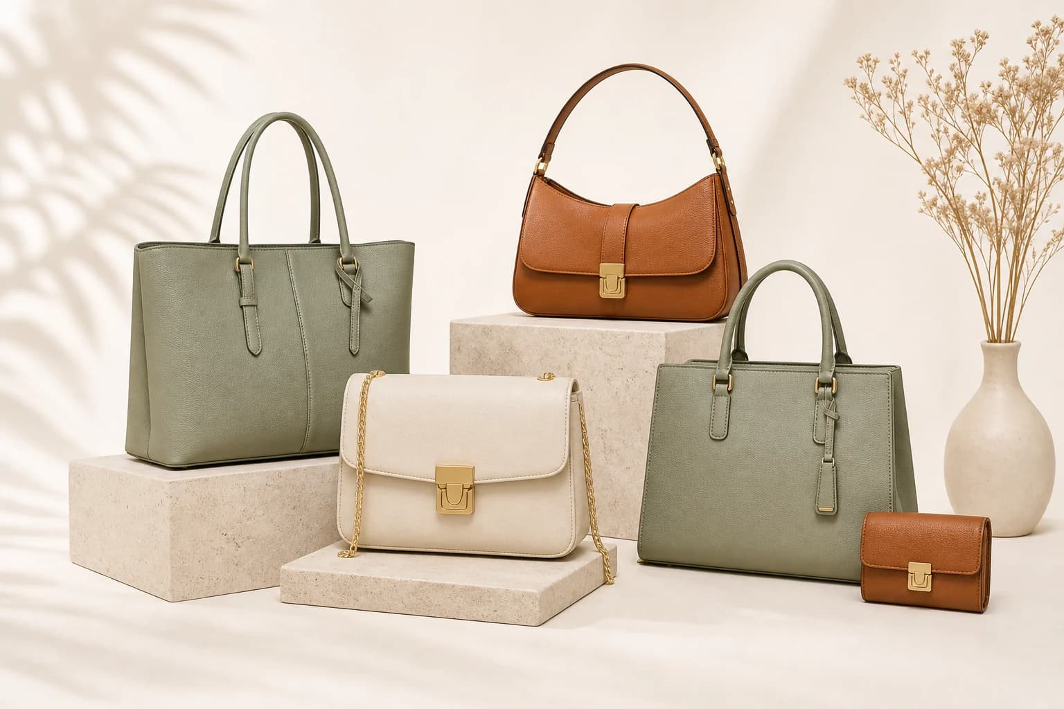 Vegan leather women bags for sustainable private label brands