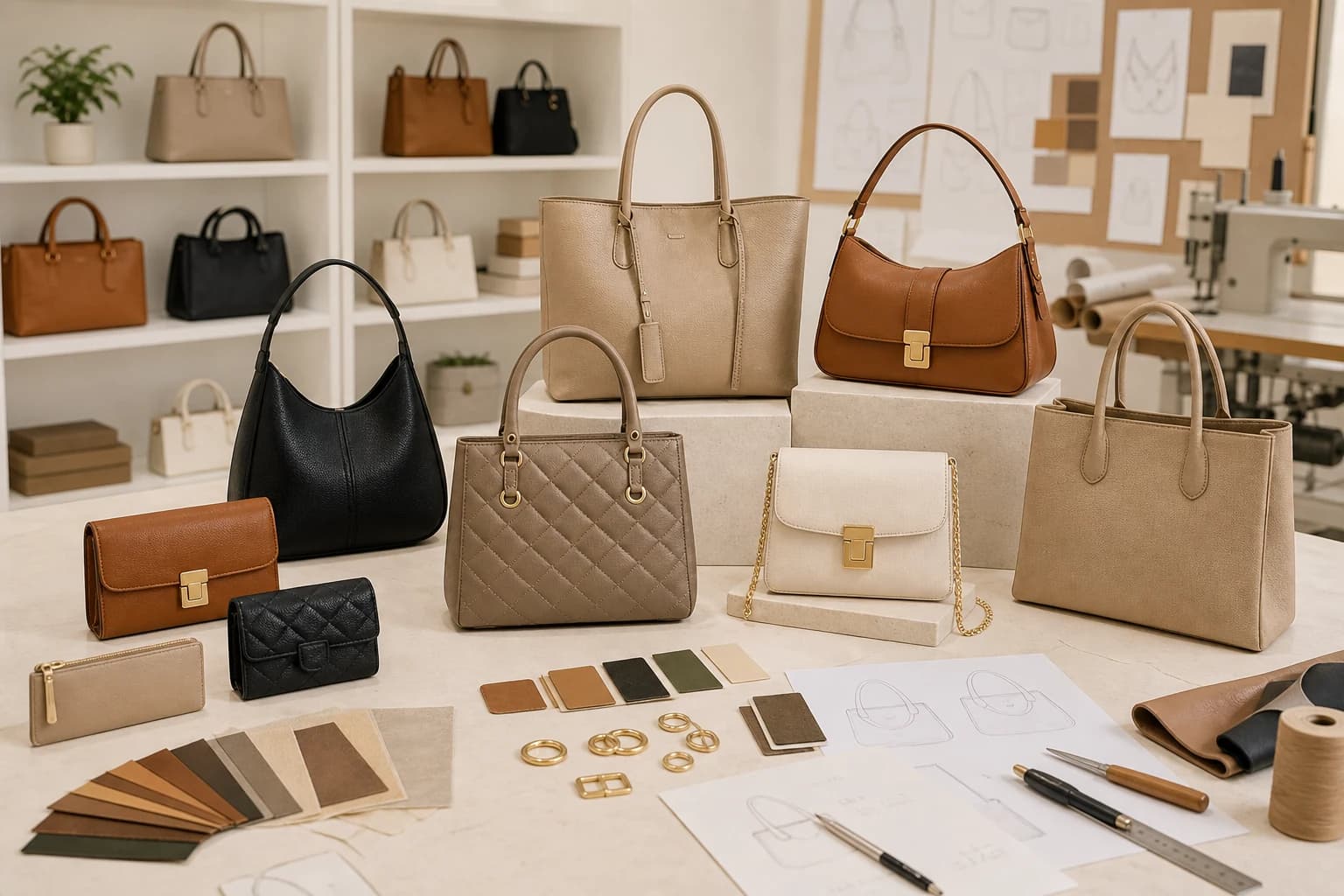 Premium handbag collection for custom MOQ planning
