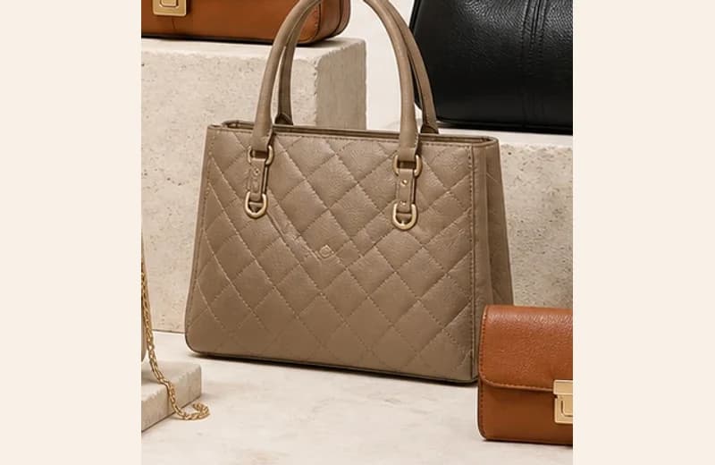 Bucket Bags neutral color product photography for private label buyers